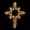 Wintergreen Lighting 18 in. 65-Light LED Warm White Hanging Bethlehem Star