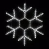 Wintergreen Lighting 12 in. 63-Light LED Cool White 18 Point Hanging Snowflake Decor