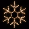 Wintergreen Lighting 24 in. 138-Light LED Warm White 18 Point Hanging Snowflake Decor
