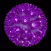 Wintergreen Lighting 7.5 in. 120-Light LED Purple Decorative Starlight Sphere