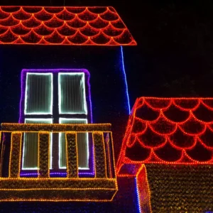 Wintergreen Lighting 150 ft. LED Red Rope Light Kit