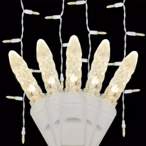 Wintergreen Lighting 7 ft. 70-Light M5 LED Warm White Icicle Light Set