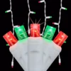 Wintergreen Lighting SoftTwinkle 7 ft. 70-Light LED Red and Green Icicle Light Set