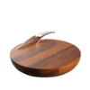 Nambe Harmony Wood Cheese Board with Knife