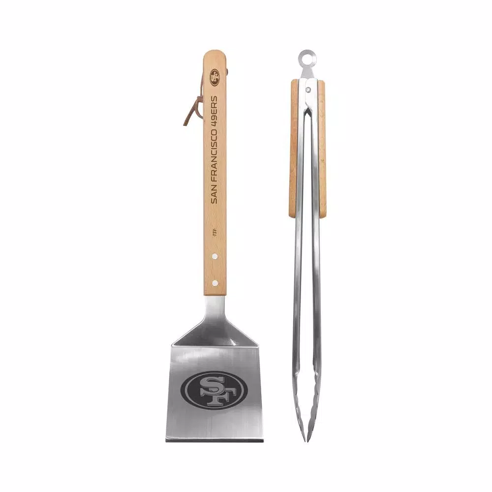 sportsvault San Francisco 49ers 2-Piece BBQ Utensil Set