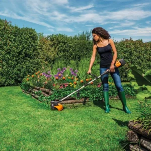 Worx Power Share 40-Volt 13 in. String Trimmer and Wheeled Edger (Tool-Only)