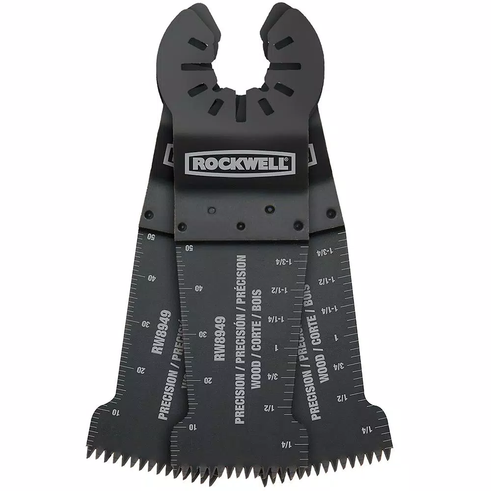 Worx 1-1/8 in. Precision Wood End Cut Blade for Oscillating Multi-Tools (3-Pack)