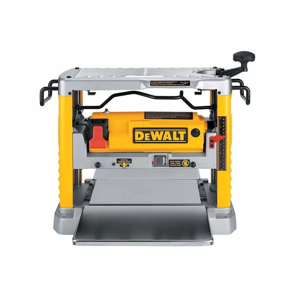 DEWALT 12-1/2 in. Portable Thickness Planer with Three Knife Cutter-Head with 24 in. Tote with Organizer