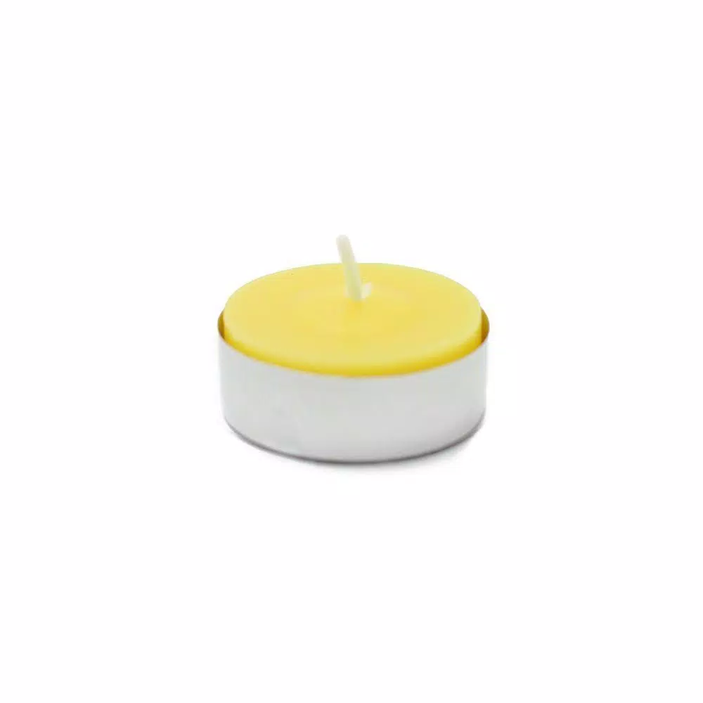 Zest Candle 1.5 in. Yellow Citronella Tealight Candles (100-Box)