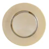 Elegance 13 in. Luster Gold Glass Charger (Set of 4)