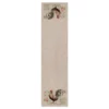 Heritage Lace Rooster Run 16 in. W x 54 in. L Natural Floral Polyester Table Runner