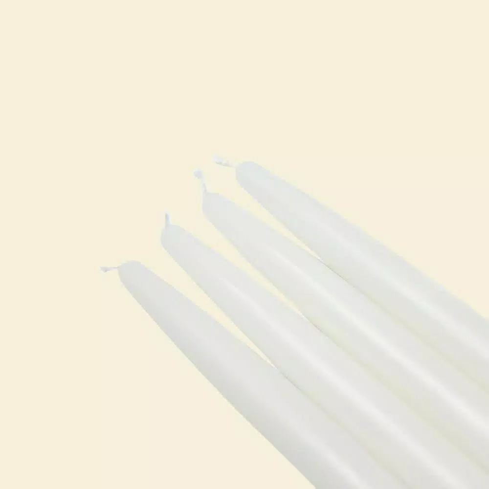Zest Candle 6 in. White Taper Candles (12-Set)