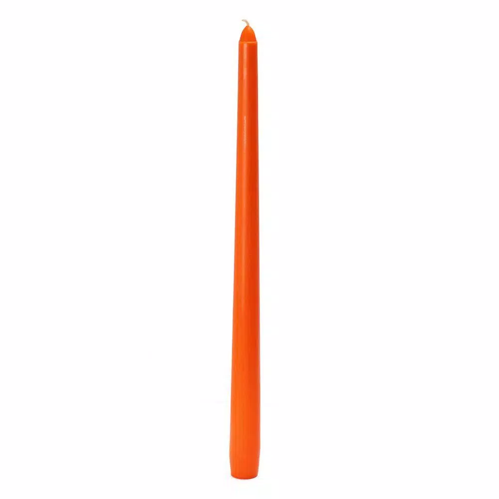 Zest Candle 12 in. Orange Taper Candles (12-Set)