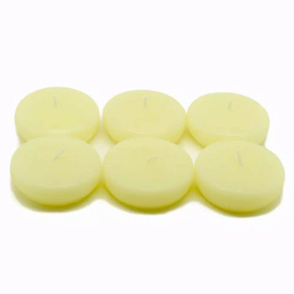 Zest Candle 2.25 in. Ivory Floating Candles (Box of 24)