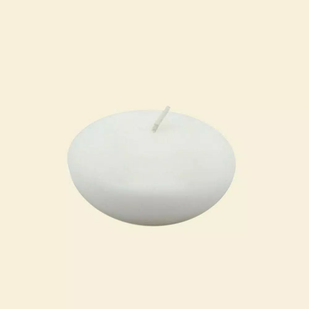 Zest Candle 3 in. White Floating Candles (Box of 12)