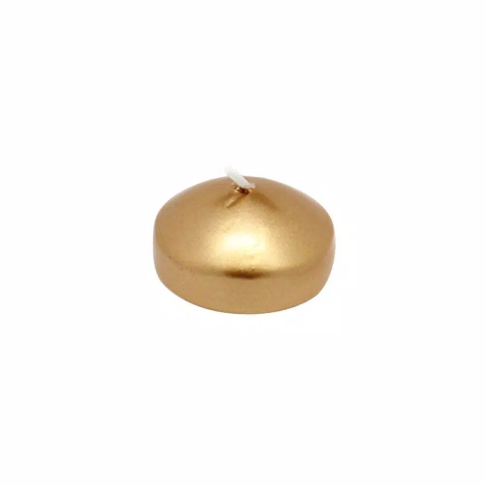 Zest Candle 1.75 in. Metallic Bronze Gold Floating Candles (24-Box)