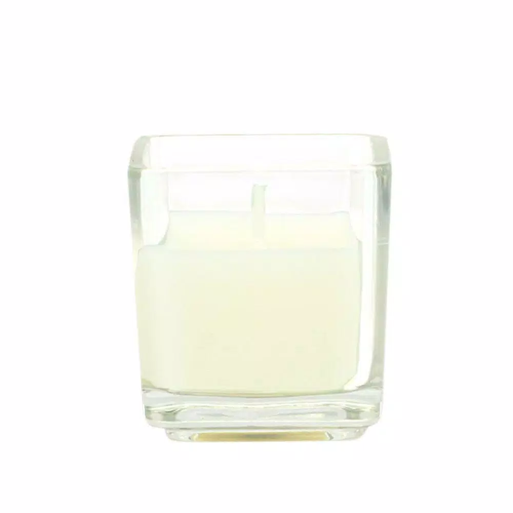 Zest Candle 2 in. Ivory Square Glass Votive Candles (12-Box)